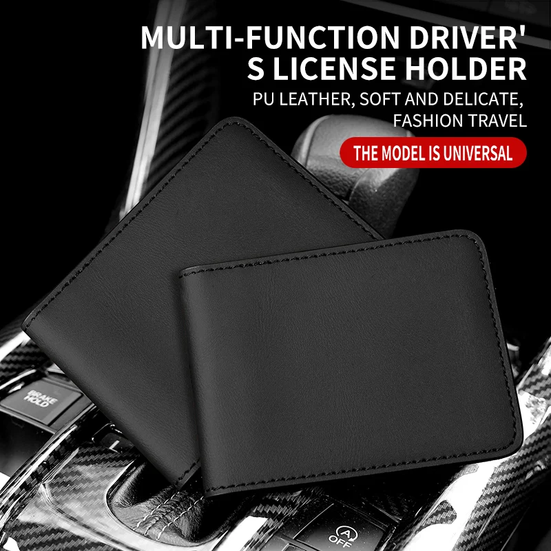 

Driver's license driving license two in one leather case multifunctional car identification clip universal driver's license prot