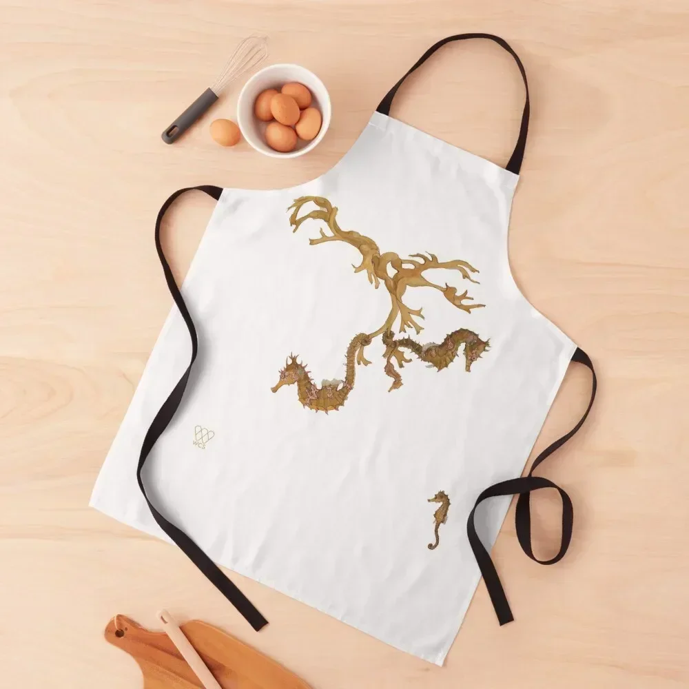 

Seahorses Apron Sexy women's work Things For Kitchen Restaurant Apron