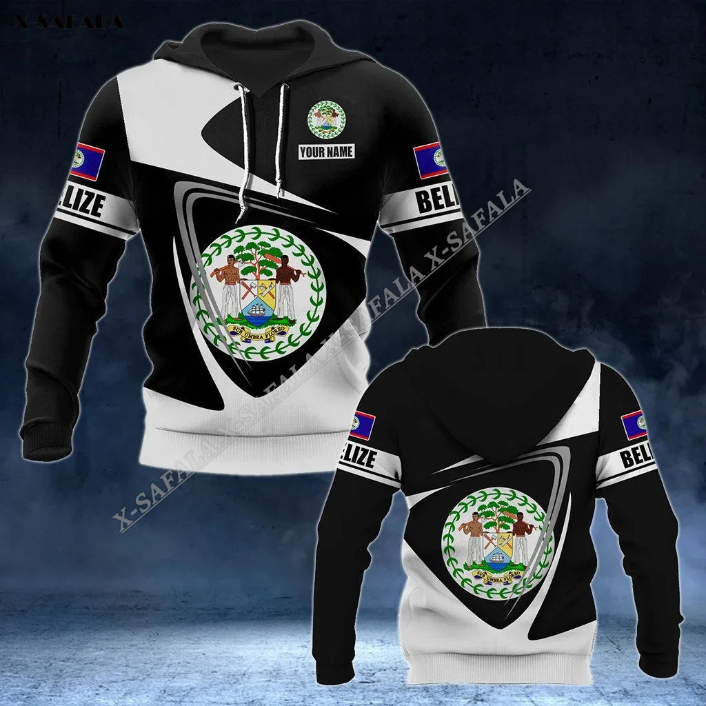 

Belize Coat Of Arms Flag 3D Print Hoodie Men Pullover Sweatshirt Hooded Jersey Tracksuits Outwear Shirts Jumper