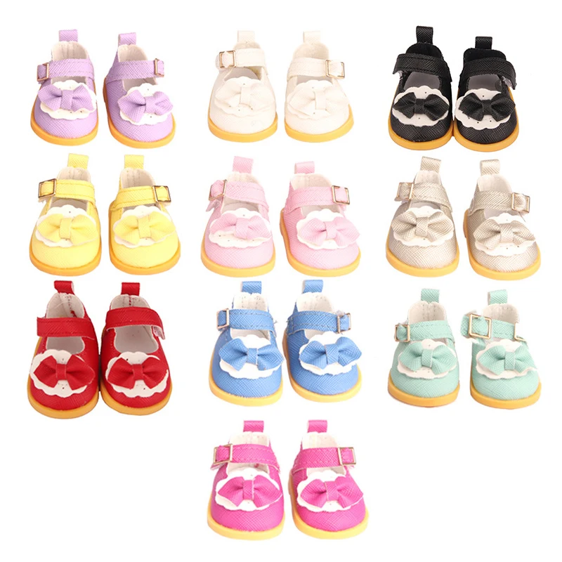 

Новые туфли-ботинки ST из искусственной кожи с бантом, 25 г, 5 см, для кукол American Girl и EXO 14 дюймов, а также кукол 1/6 масштаба (1 пара)