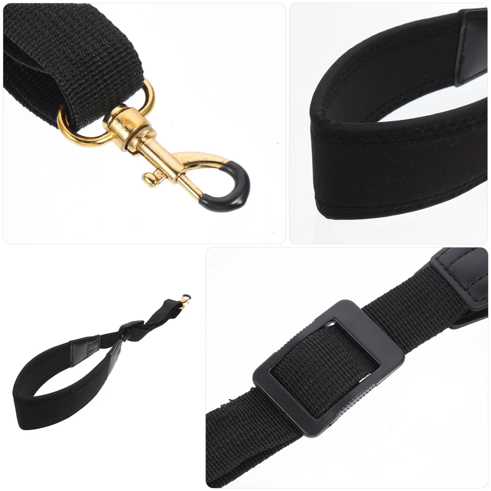 

Heavy Duty Saxophone Neck Strap with Adjustable Sponge Padding for Alto Tenor Soprano Sax Comfortable Shoulder Support Reliable