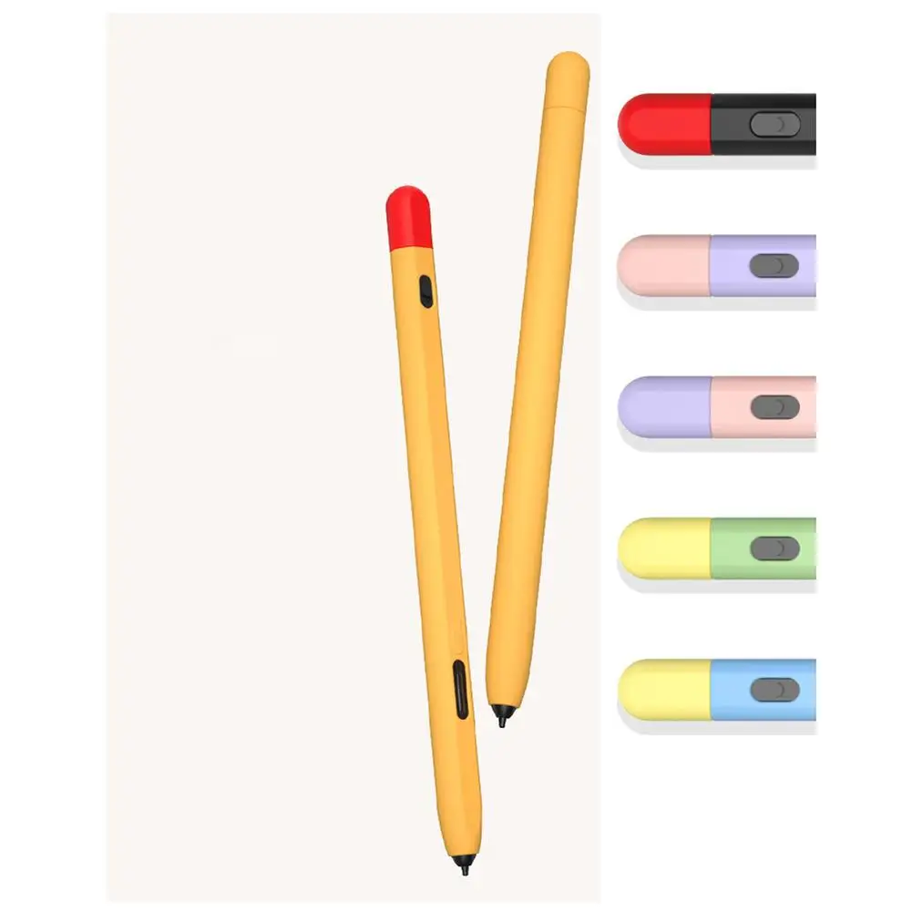 갤럭시 탭 S-pen Pro 스타일러스 실리콘 케이스 안티 스크래치 펜 보호 커버 경량 스킨 터치 펜 커버 대비 색