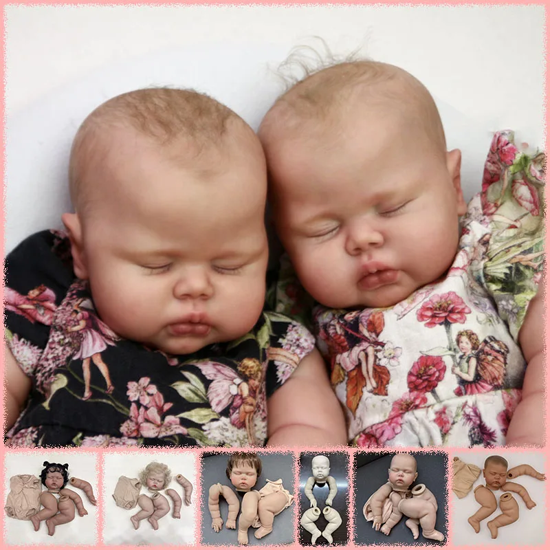 24-Inch Reborn Pickle Sleeping Doll Kit Already Painted Kit / Unpainted Kit Soft Touch Fresh Color DIY Doll Parts With Cloth Bod