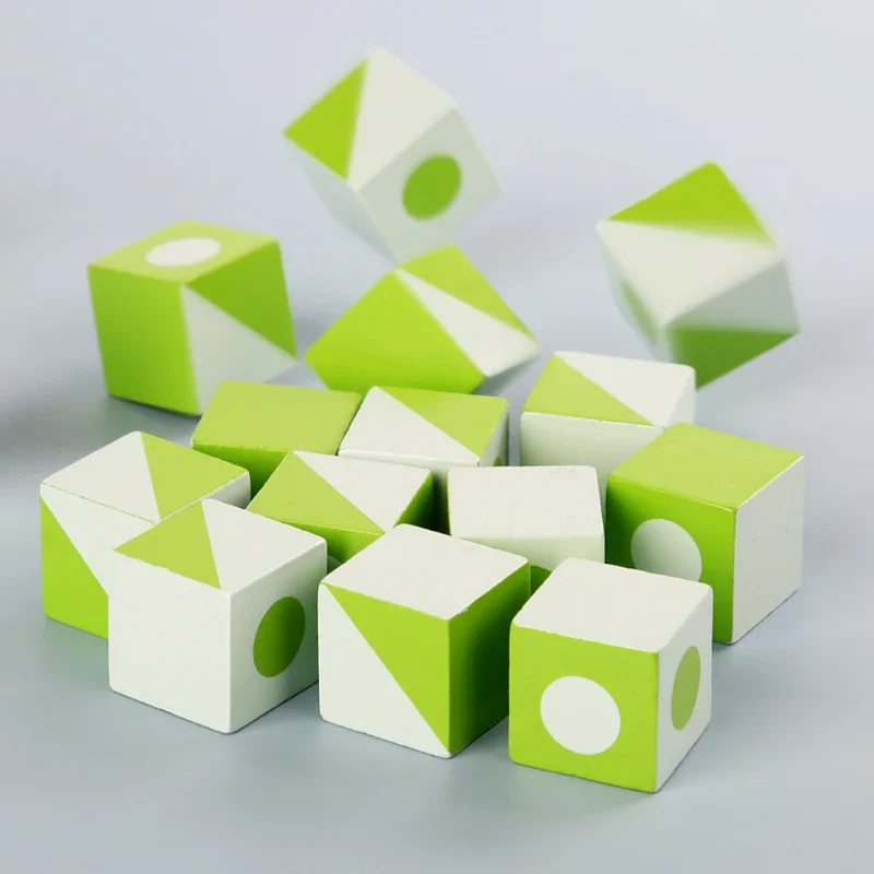 Wooden 3D Game Geometric Shape Logic Thinking Educational Toys for Kids Early Learning Intellectual Children's Gifts