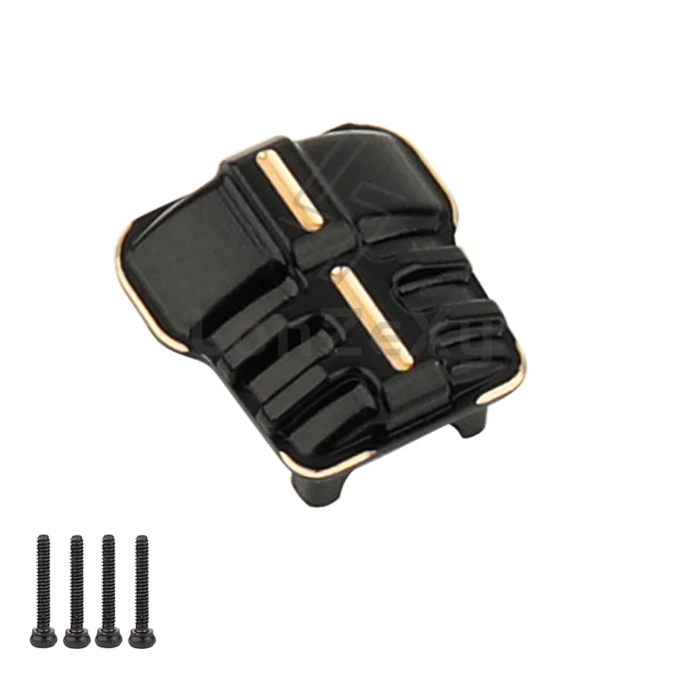 Brass Alloy Axle Housing Cover 1Pcs for 1/18 RC Crawler TRX4M Bronco Defender Upgrade Replacement Parts, RC Model Spare Parts