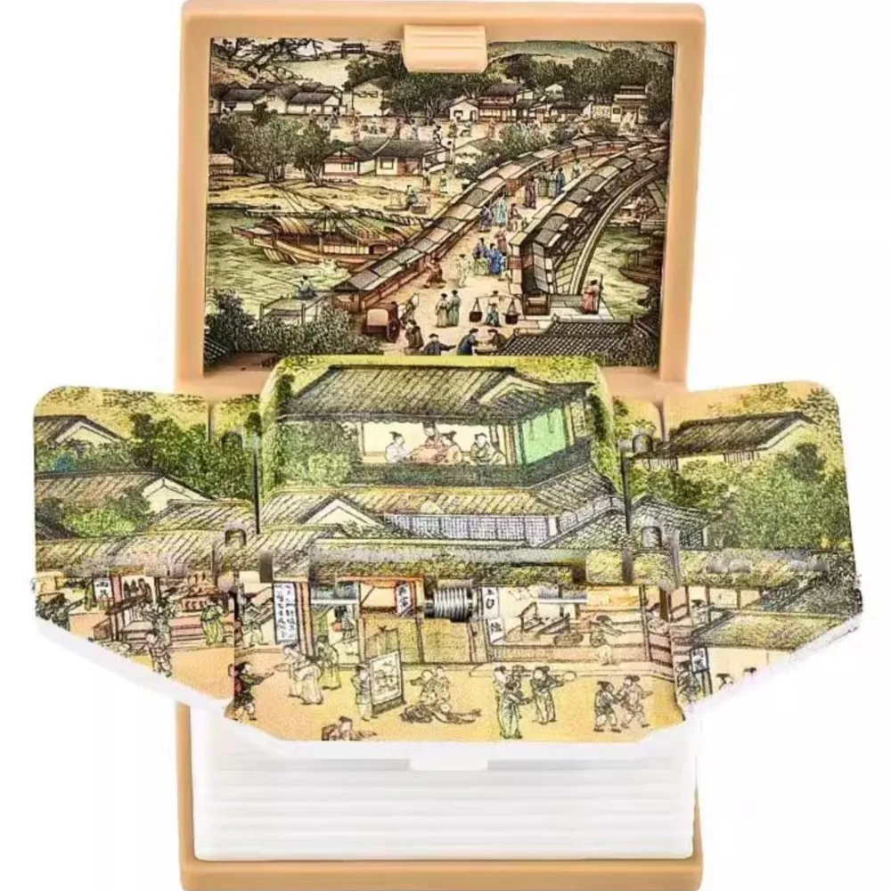 3D Foldable Book Riverside Scene at Qingming Festival Folding Pop-Up Books Riverside Scene at Qingming Festival River of Wisdom