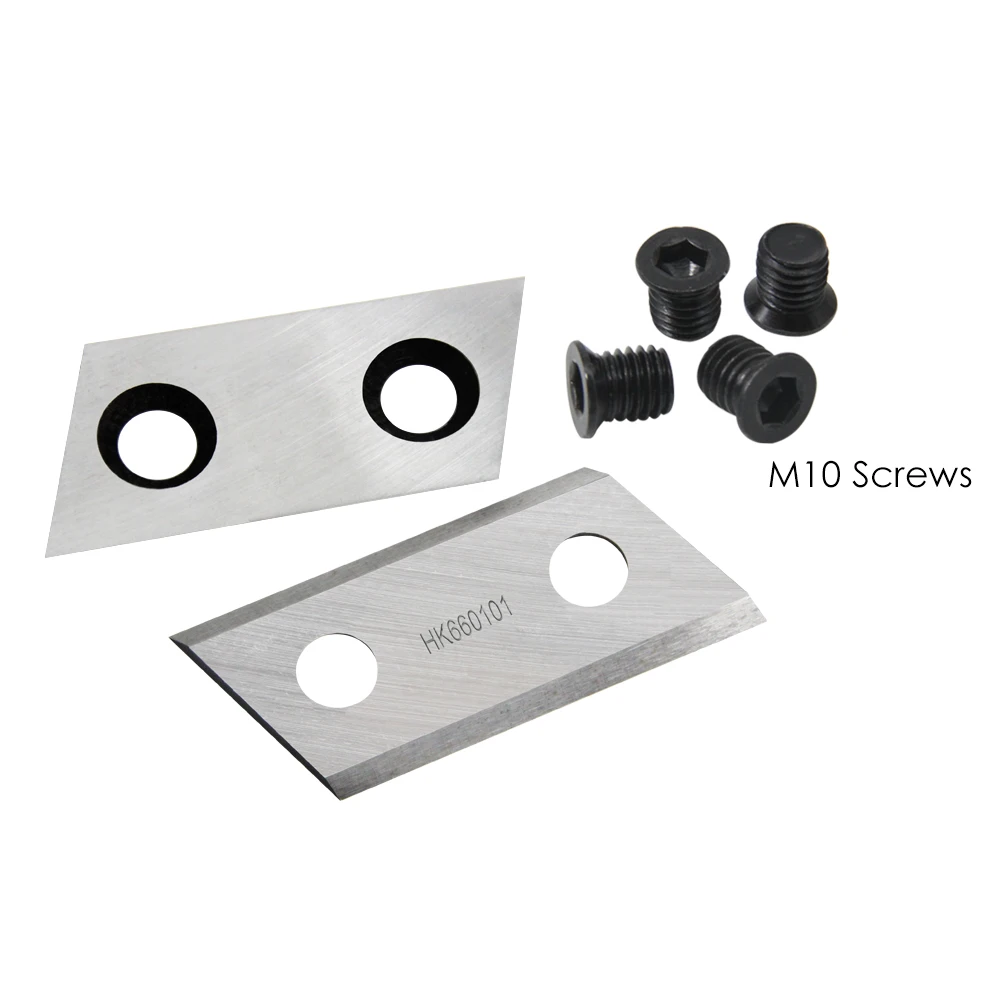 1 Pair Garden Shredder Blades Wood Chipper Knives with Screws for Eco ES1600 Ryobi RSH2545B Einhell BG-KS 2040 McCulloch