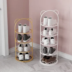 Bear Baby Durable Multilayer Shoe Stand Storage Rack - Space Saving Narrow Shoe Shelf for Home Organization