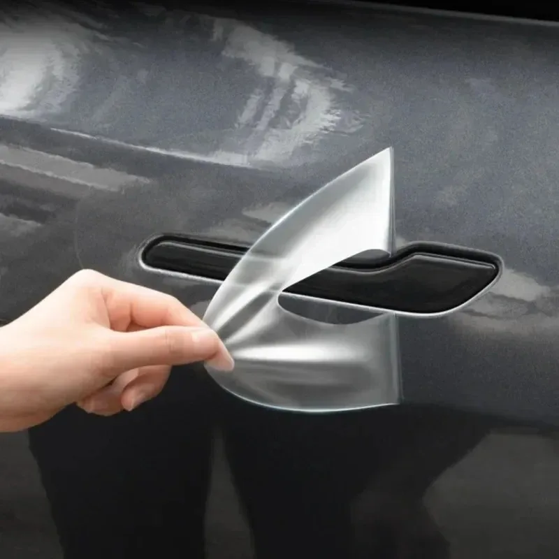 Für Tesla Model 3 Model Y 2017-2025 Türgriff-Kratzschutzfolie TPU Transparente Schutzfolien Dekorative Schutzabdeckung – Detail 5