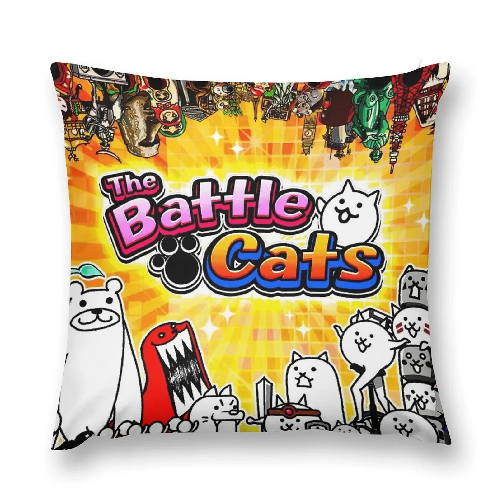 

Battle Cats Throw Pillow Embroidered Cushion Cover christmas supplies pillow