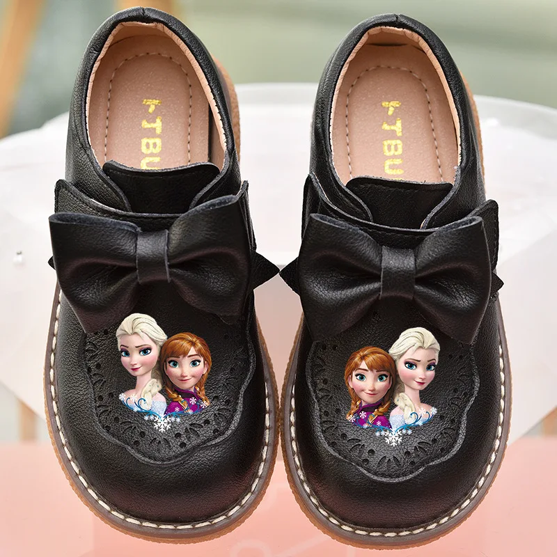 Disney Meisjes Lederen Schoenen Lolita Prinses Schoenen Zachte Tong Schoenen Lente Kinderen Leer Lente Herfst Meisje Schoenen