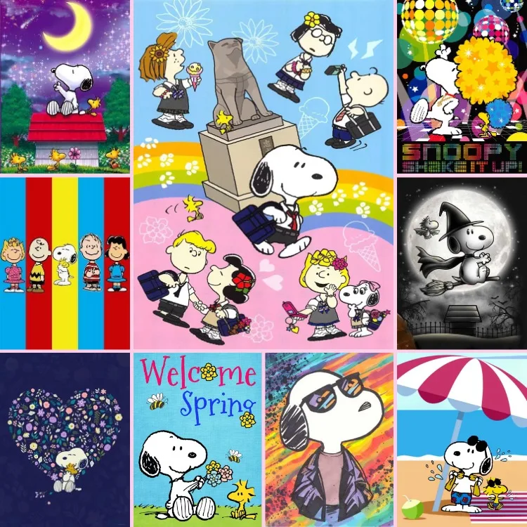 500 PCS Jigsaw Puzzle,Kawaii Snoopy Cartoon Puzzles, Perfect for DIY Creative Fun with Family,Gift ,teasing Toy