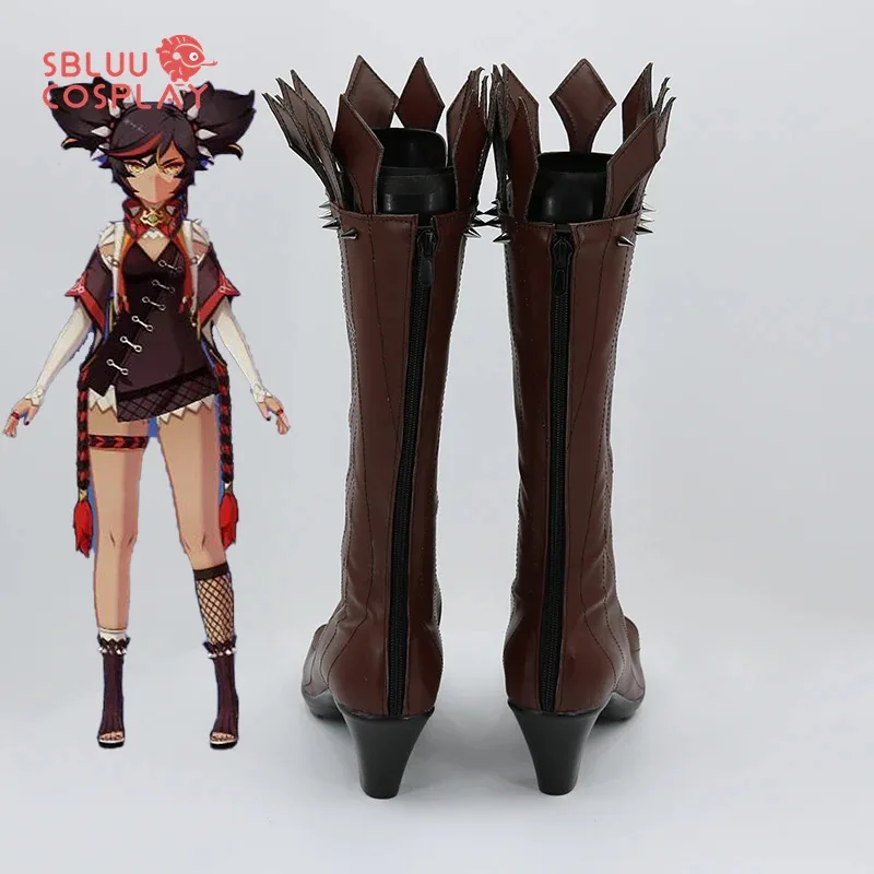 

DY20Genshin Impact XinYan Обувь для косплея Сапоги Игры Аниме Хэллоуин Косплей Сапоги Обувь на заказ25