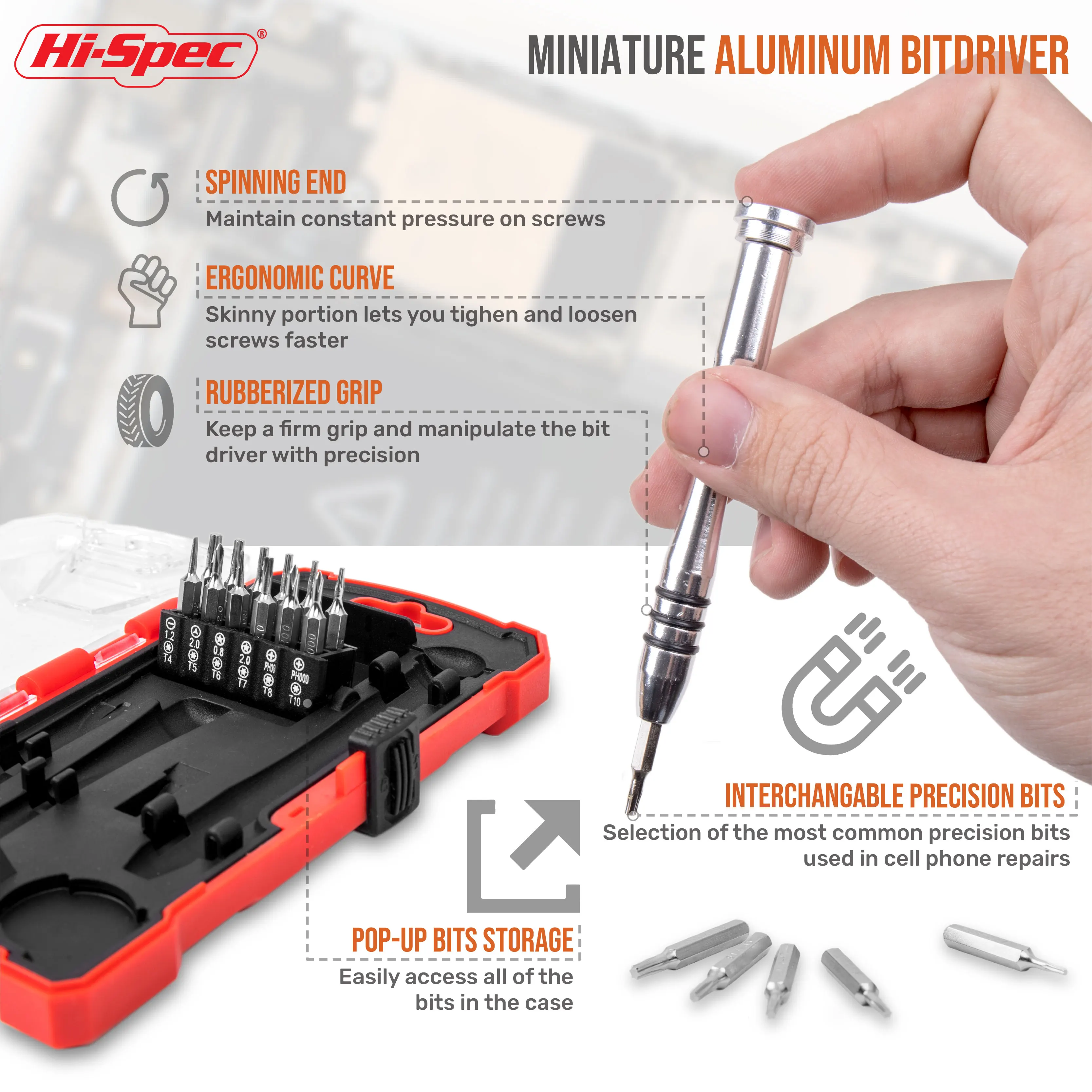Hi-Spec zestaw narzędzi do naprawy telefonu, zestaw śrubokrętów precyzyjnych, wielofunkcyjny, Mini magnetyczny Torx, elektronika, narzędzia do napraw ręcznych