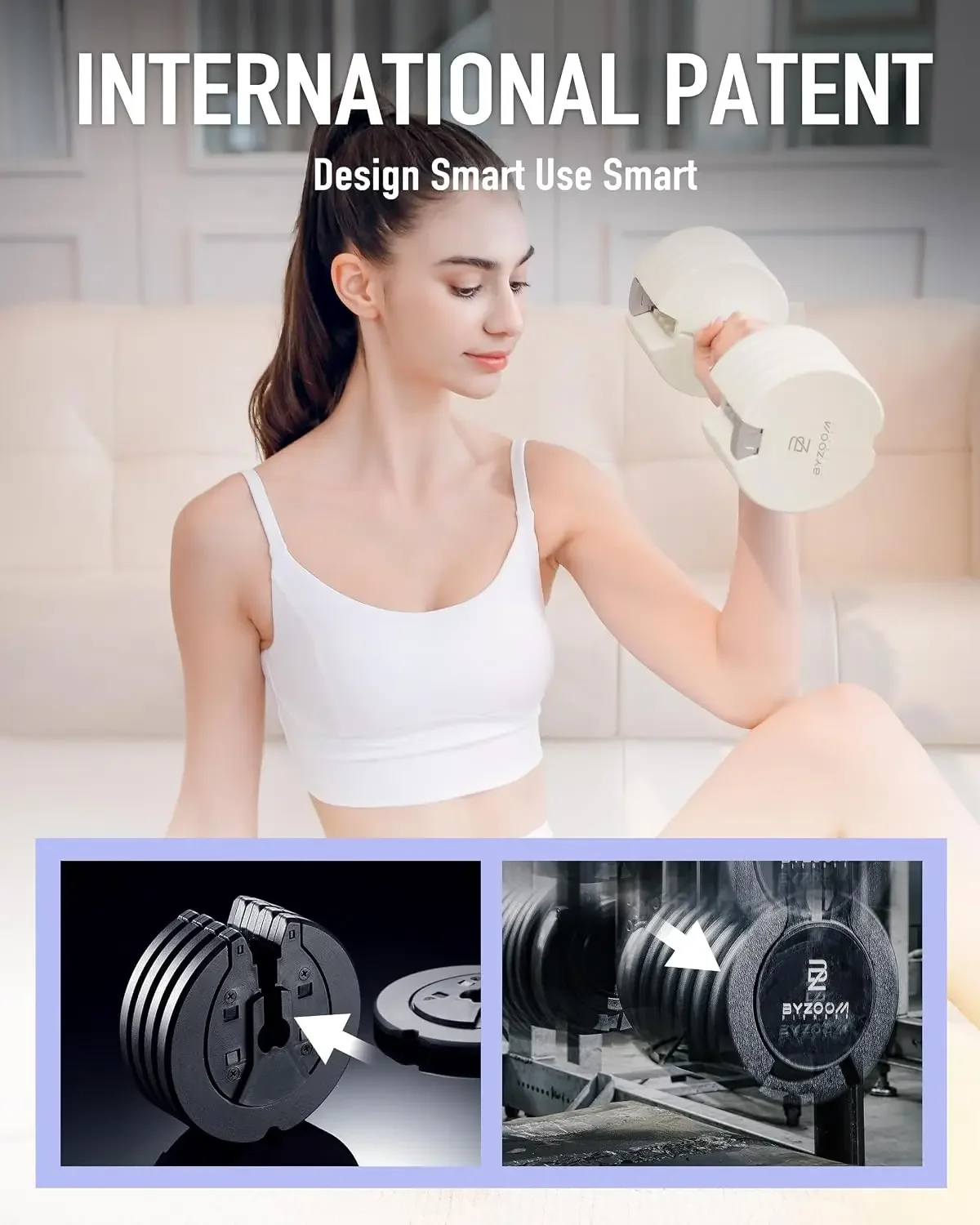 Pure Series Adjustable Dumbbell - 12.5/25/27.5/50/55/75lb - ONE UNIT OR PAIR(check QTY before purchase) - 5-in-1/ 10-in-1