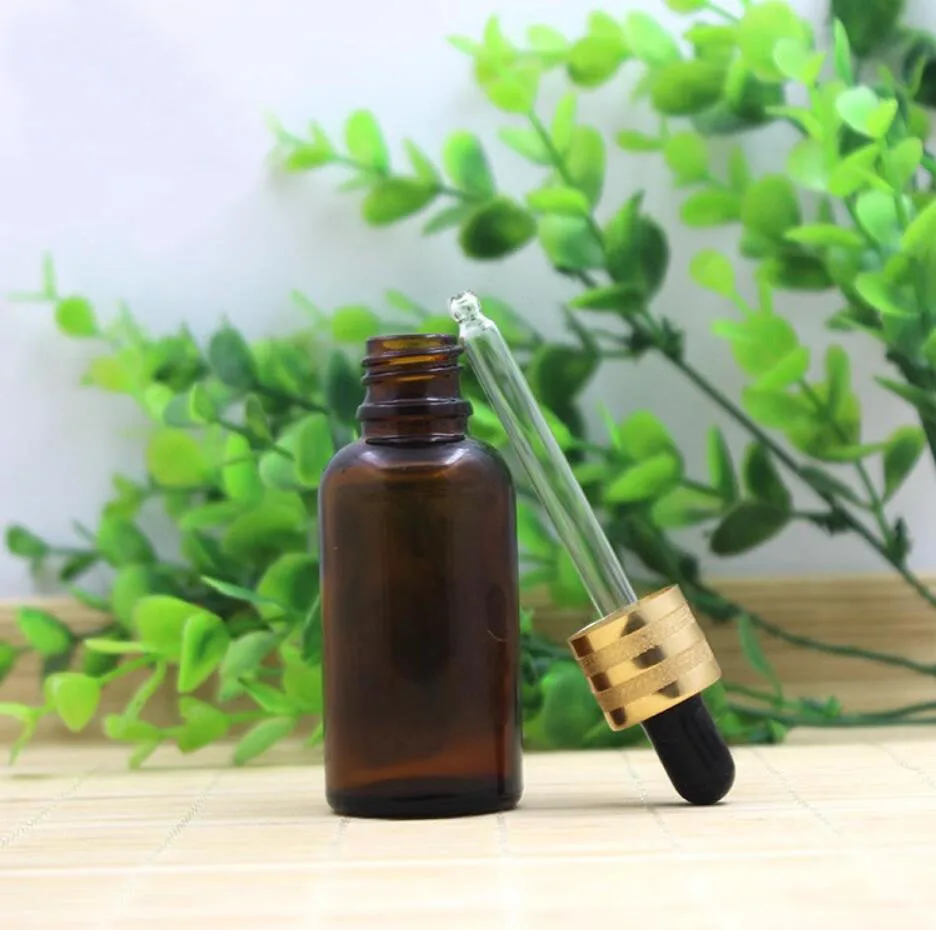 5ml10ml15ml20ml30ml50ml100ml brown glass bottle dropper lid essential oil sample toner moisture lotion emulsion cosmetic packing