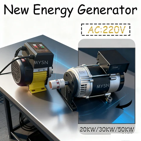 50KW 20KW Permanent Magnet Generator 220V Free Energy Generator Set 30KW High Efficiency Magnetic Alternators For Home Appliance