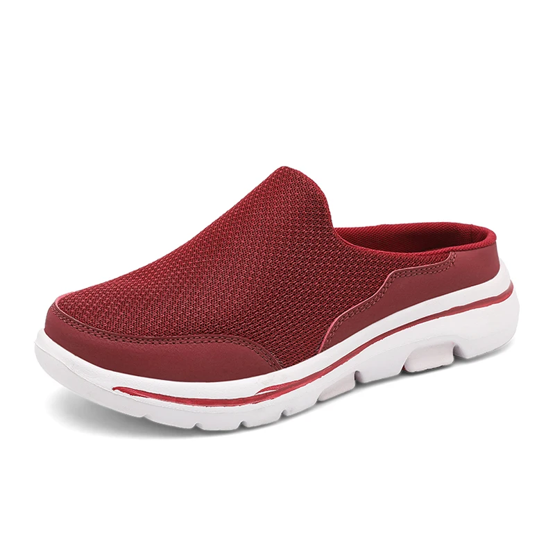 Summer Slip On Mesh Half Shoes For Men Women Slippers Lightweight Comfortable Breathable Big Size 47 48 For Dropshipping