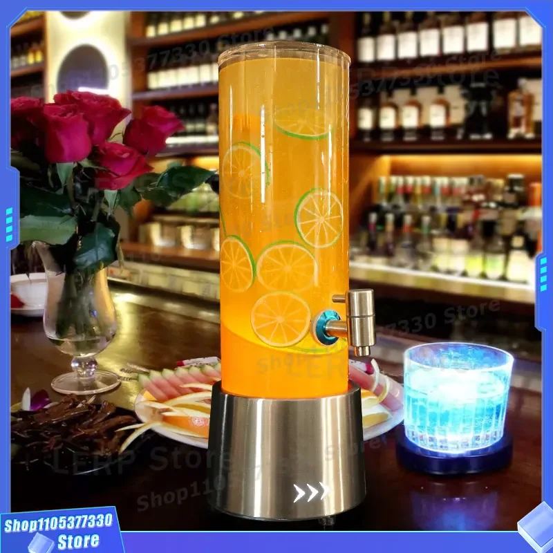 2L 3L Customized Magic Lion Wine Cannon Barrel Luminous Craft Draft Beer Dispenser for Coke Juice Home Party Decoration Gift