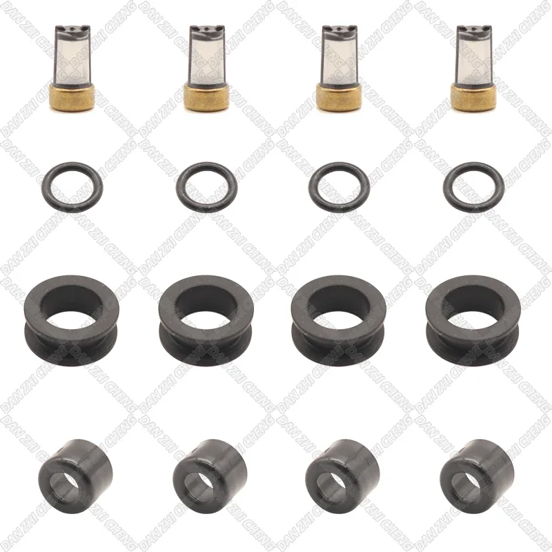 

4 SET For 297500-0790 Fits For Suzuki Swift MZ 1.3L Fuel Injector Service Repair Kit Filters Orings Seals Grommets