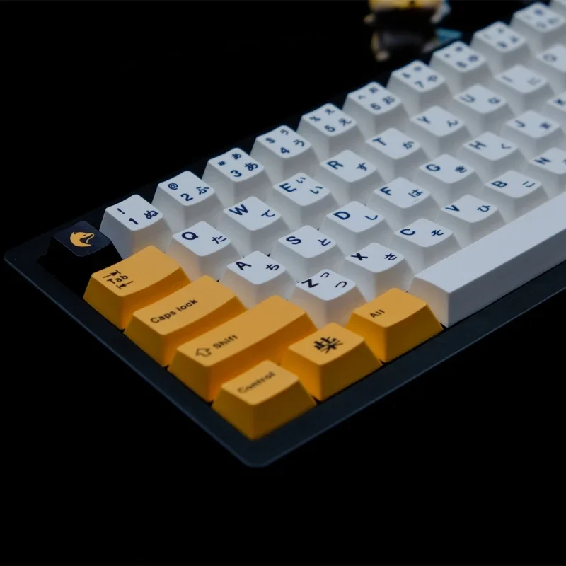 1 Set GMK 129 Keys Shiba Inu Keycaps Double Shot PBT Cherry Profile Keycap for MX SWitch Mechanical Gaming Keyboard Custom ISO