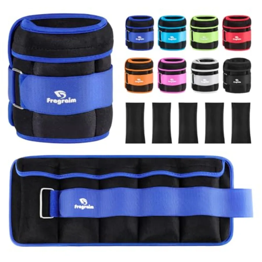 

Adjustable Ankle Weights 1-3-4-5-6-8-10-12-15-20 LBS Pair with Removable Weight for Jogging Gymnastics Aerobics Physical Therap