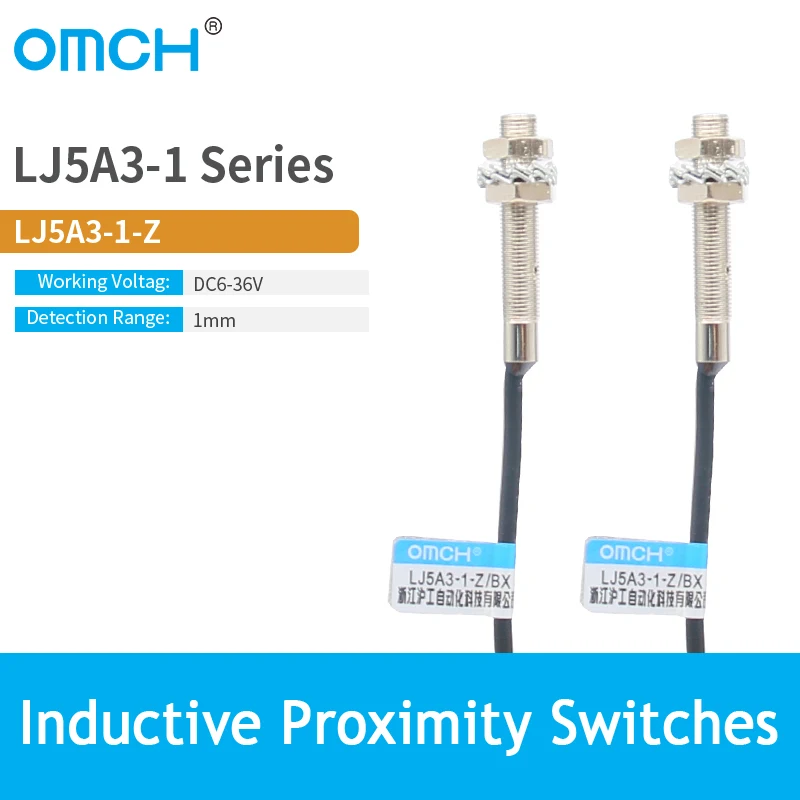 OMCH LJ5A3-1-Z/EX DC 2-проводной маленький датчик приближения NO NC 24 V 12 V M5 PNP NPN 2-проводной 3-проводной
