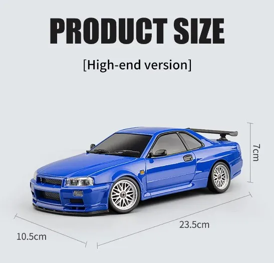 2.4GHz LD RC LD1899 1/18 RC Drifting Car With Gyroscope On-Road Alloy Body Shell Racing Cars Radio Control Children Toy Gift