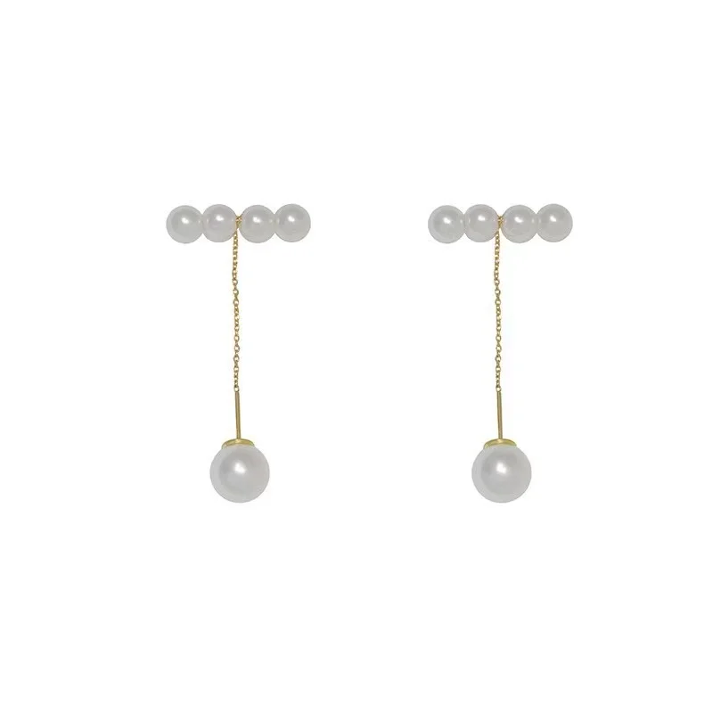2025 Unusual Design Metal Earline Pearl Pendant Earrings For Women\'s Various Wearing Ear Accessories Fashion Jewelry For Girl‘s