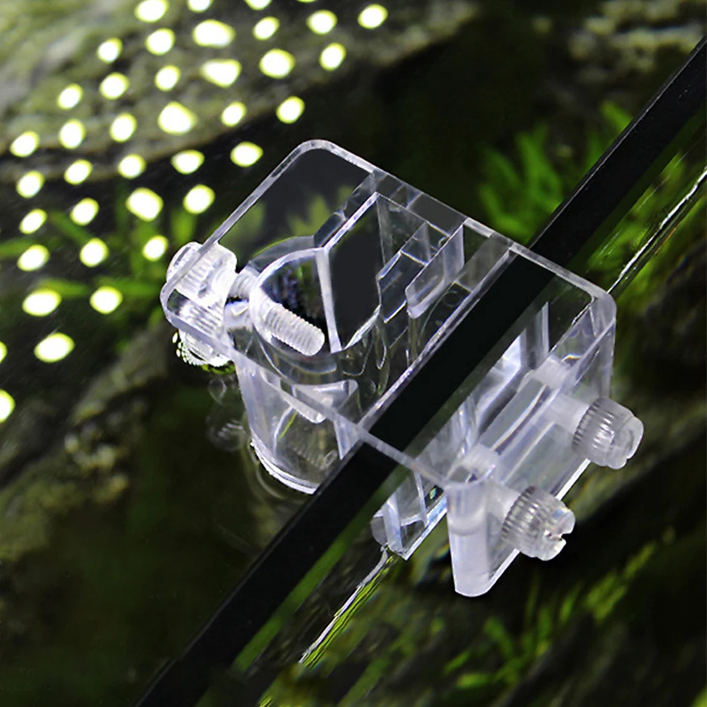 1pcs Acrylic Fixing Tubing Clamp Aquarium Fish Tank Inflow Outflow Tube Holder For Holding Hoses Pipes Tubes