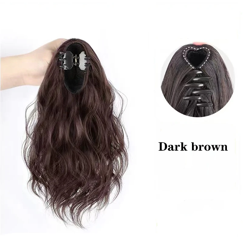 AICKER Synthetic Curly Claw Clip In Ponytail  Short Hairpiece 13\