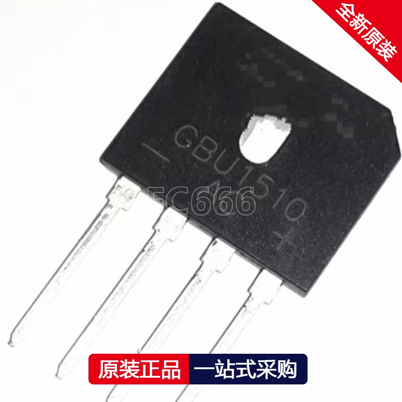 1PCS GBU1010 1006 1510 2506 2510 3510 Electromagnetic furnace bridge stack flat bridge rectifier bridge