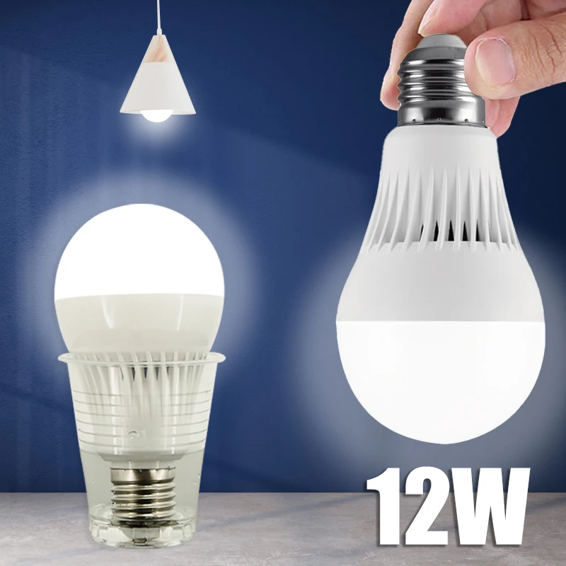 5/3/1pc 12w Led luce di emergenza lampadina a Led E27 lampada a Led lampada di illuminazione ricaricabile per illuminazione domestica all'aperto lampadina a lanterna da campeggio