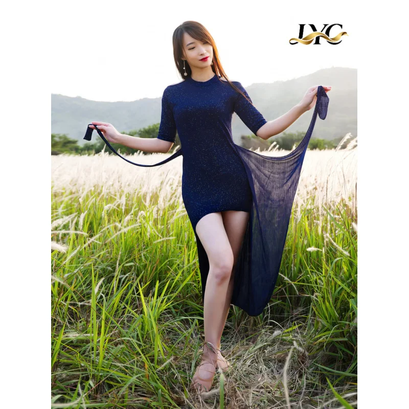 ชุดฝึกซ้อมเต้นรำสไตล์โอเรียนทัลสำหรับผู้หญิง คอลเลคชั่นใหม่ ฤดูใบไม้ผลิ 2025 ดีไซน์เซ็กซี่ เหมาะสำหรับผู้เริ่มต้น