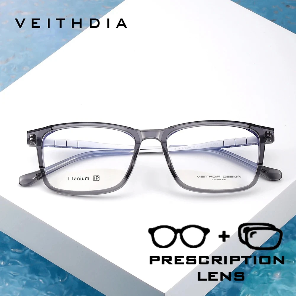 

Очки VEITHDIA V020P17 с защитой от синего света, титановая оправа, линзы по рецепту, прямоугольные, антиусталостные