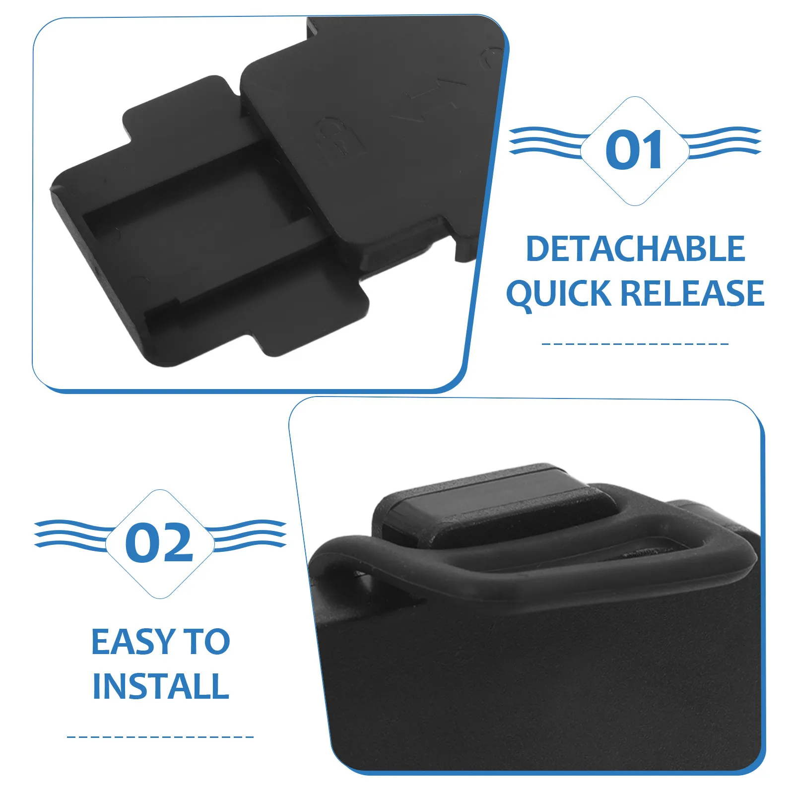 Car Adhesive Etc Holder Detachable Quick Release Double-Sided Tape Mount Windshield Plastic Card Display for Vehicle Management