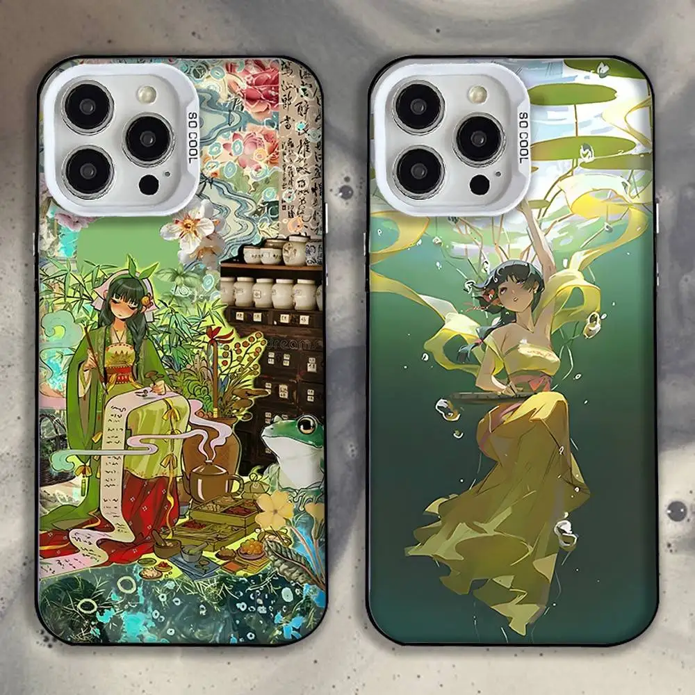 

The A-Apothecary Diaries Phone Case For iPhone 16,15,14,13,12,11,Pro,XS,Max,Plus,Mini,SE White Candy Matte Shockproof Cover