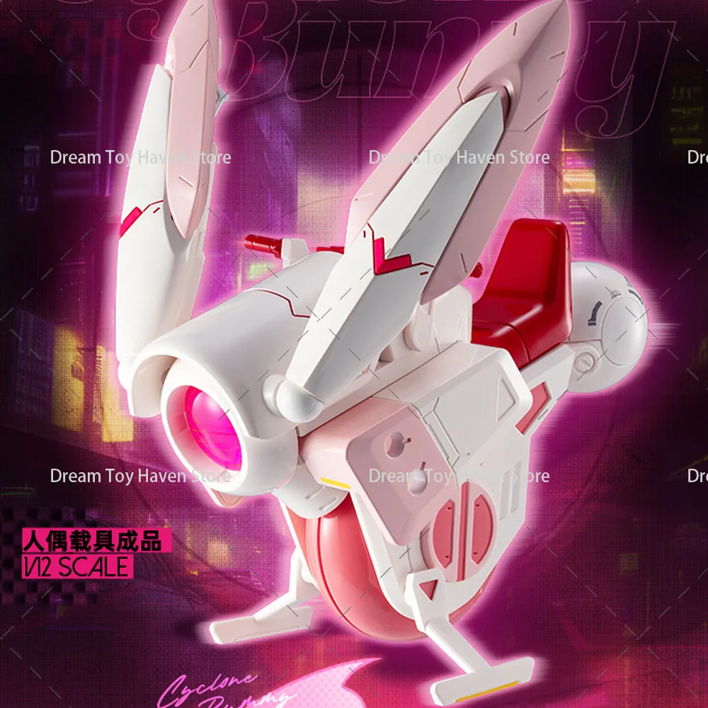 

‌Snail Shell 1/12 Scale Dolls Pink Cyclone Bunny Anime Rabbit Girl Flying Mount Vehicle Accessory Fit 6" Action Figure Soldier