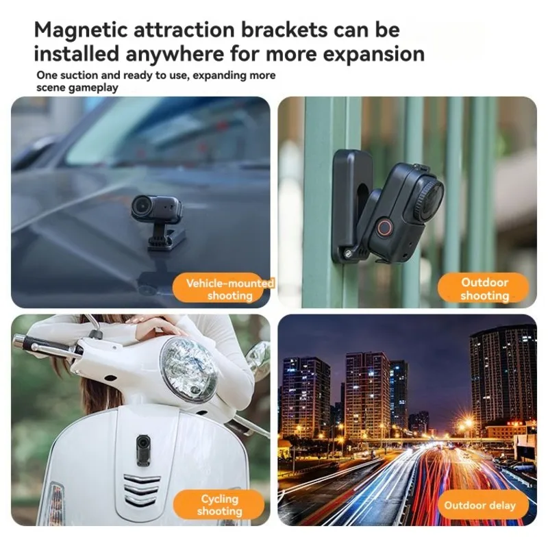 

Магнитное крепление для аксессуаров с поворотом на 360 градусов, складное, для камеры, черное