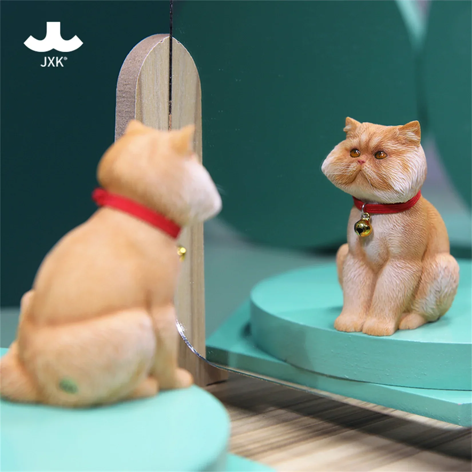 JXK-figura de gato feo 1/6 para adultos, modelo de gato de cara grande, accesorio de escena de Animal lindo, colección de decoración, regalo de cumpleaños, juguetes, accesorios, 1,0