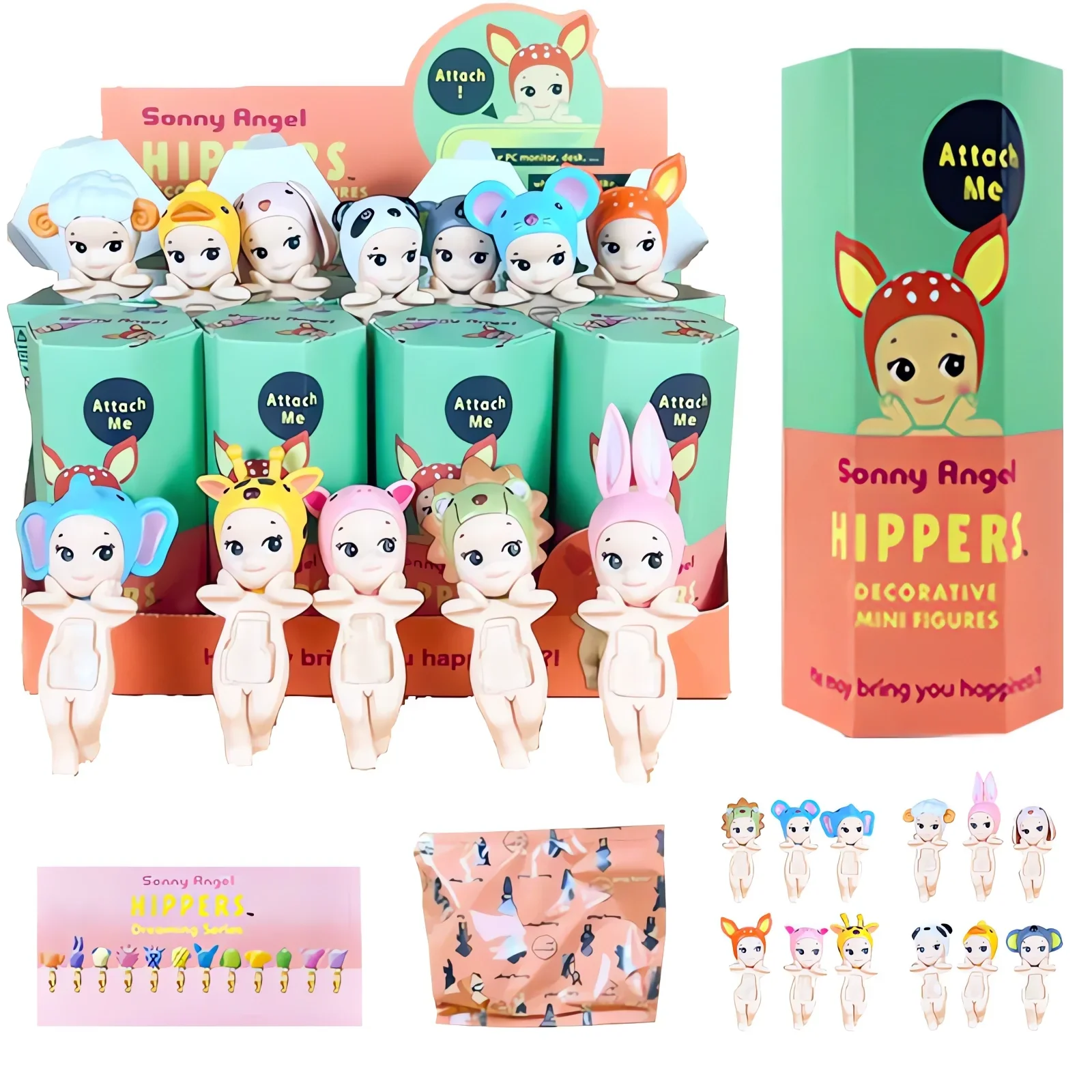 Macny-Figurines  Hippers Allongées Pour Enfants, Jouet Surprise Mystérieux Mignon, Modèle Anime, Cadeaux De Noël, Ange En Stock