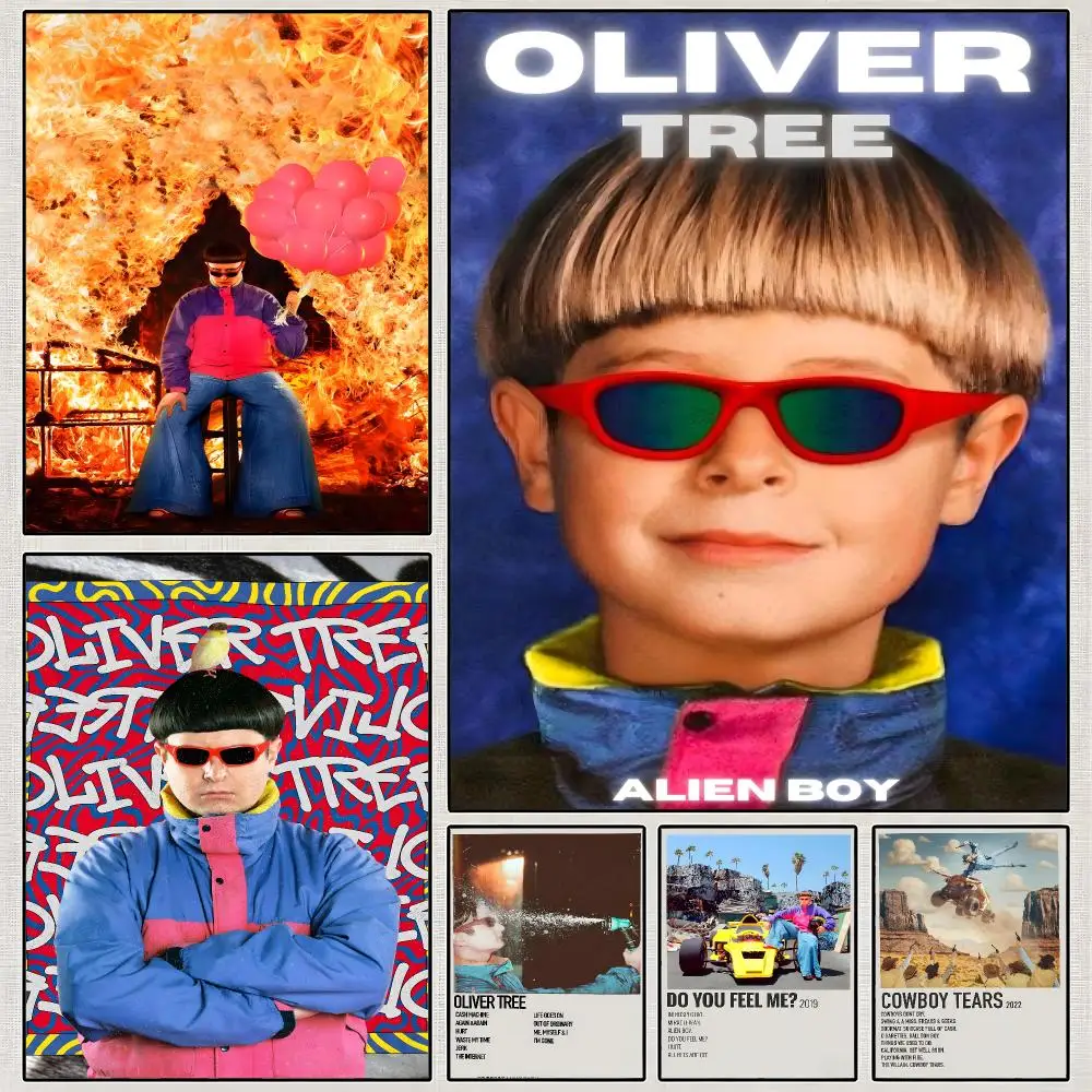 Music Oliver Tree Love You Madly Poster PP Wall Art Print Removable Water-Resistant Home Decor for Bedroom Apartment Gift