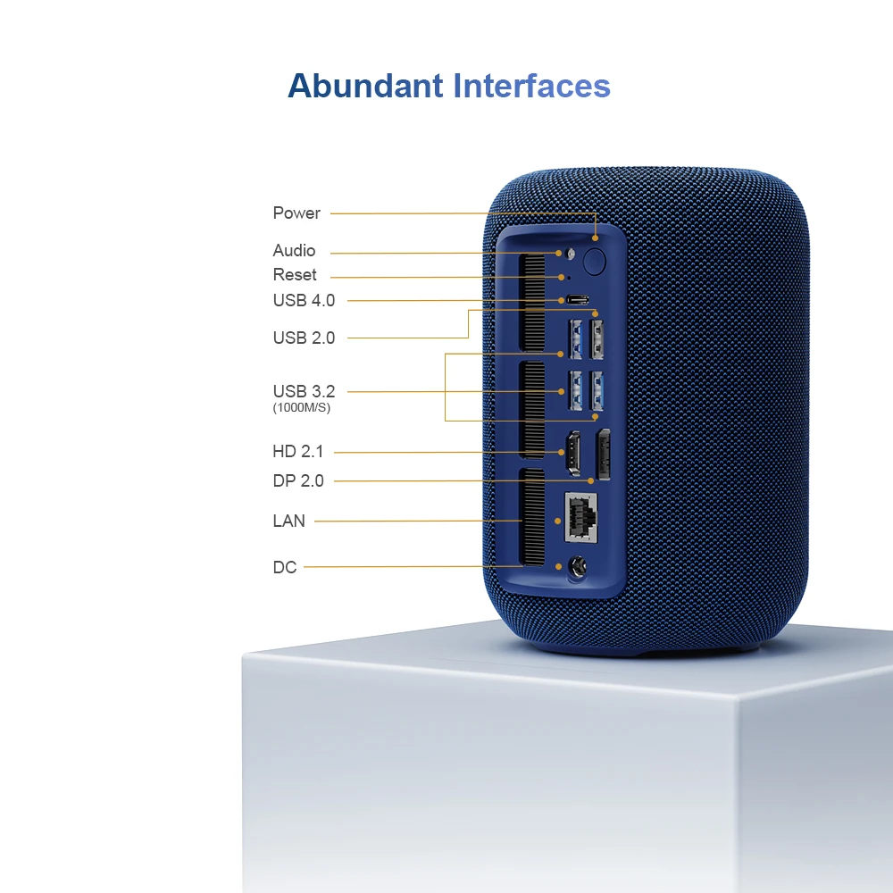 Chatreey Mini-PC R7 8745HS Gaming-Desktop-Computer mit WiFi 6/Bluetooth 5.2/HDMI/USB 4.0