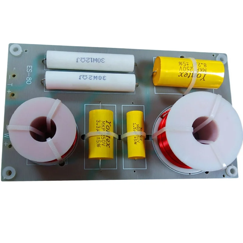 

Speaker crossover network, two-way audio divider for hi-fi audiophiles, tweeter and woofer crossover board, 2-way