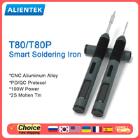 Original ALIENTEK T80 T80P Smart Soldering Iron PD Solder Cautin Station Welding Equipment Welder Cautin Electric Machine Tools