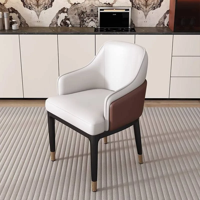 

Backrest Italian Dining Chairs Luxury Armrest Conference Couch Dining Chair Arm Office Counter Sillas Para Comedor Furniture