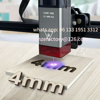 Customizable laser cutting module 450nm 5W 23mm fixed focal length blue light accelerated axis compression engraving laser head
