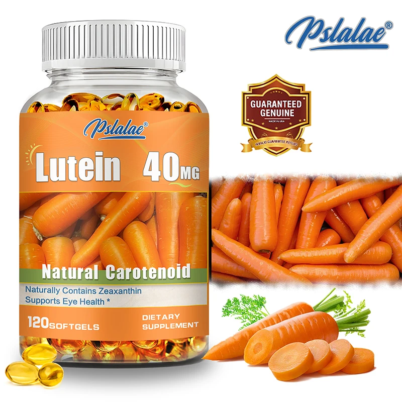 

Lutein 40mg - Antioxidant, Reduces Fatigue and Dry, and Improves Immunity, Supports Eye and Skin Health, Prevents Inflammation