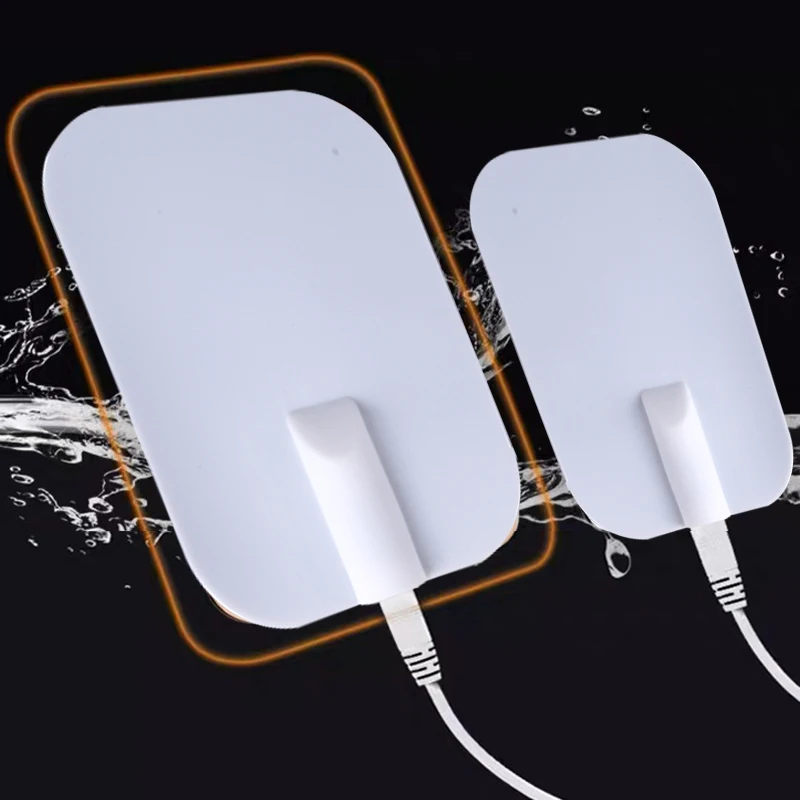 TENS筋肉刺激装置用シリコンゲル電極パッド 電気マッサージ器用導電性パッド 痛みの緩和と筋肉の弛緩のため