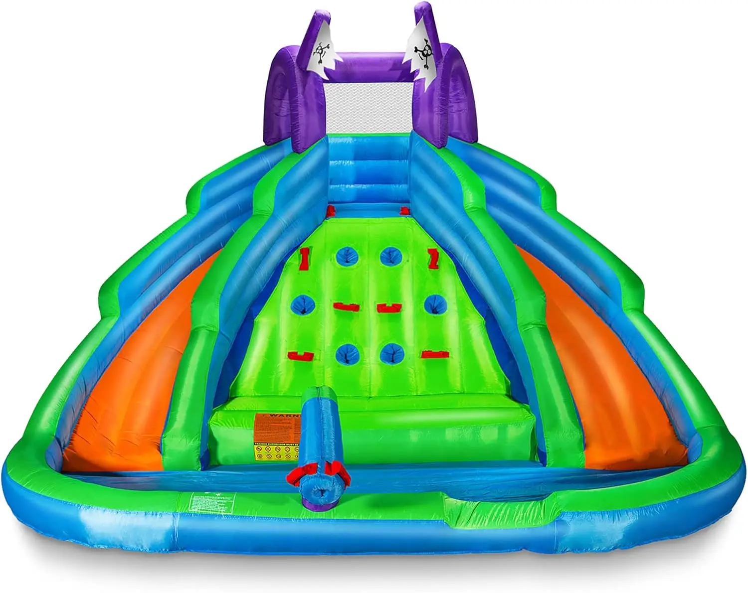 Bounce House dla dzieci ze ścianą wspinaczkową, zjeżdżalnią i basenem-zawiera dmuchawę